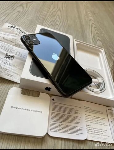 IPhone 11, Новый, 128 ГБ, Кабель, Коробка, Чехол, 89 %